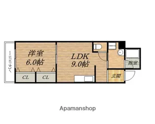 淺沼谷町マンション【9階】の間取り