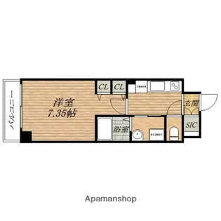 アーバネックス京橋【6階】の間取り