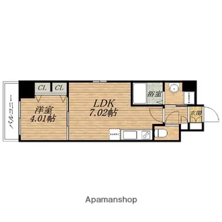 アーバネックス京橋【7階】の間取り