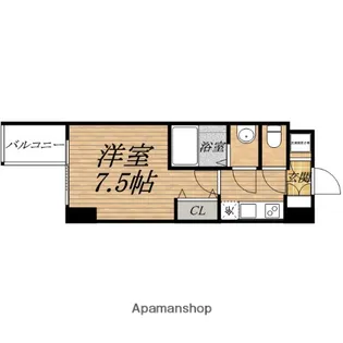 プレミアムコート谷町四丁目【12階】の間取り
