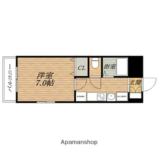 ブリリアントコート心斎橋イースト【6階】の間取り