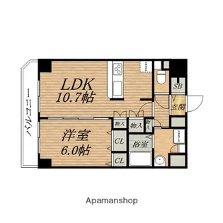 ADVANCE OSAKAJO LEGARE【12階】の間取り