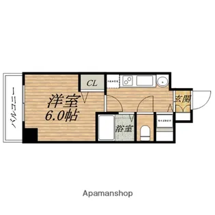 ADVANCE OSAKAJO LEGARE【7階】の間取り