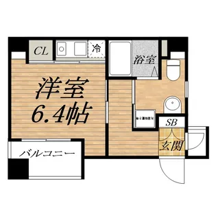 エイペックス東心斎橋Ⅰ【5階】の間取り