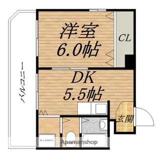 サンビラ大手前【7階】の間取り