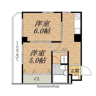 サンビラ大手前【5階】の間取り