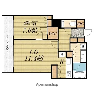 The Kitahama【29階】の間取り