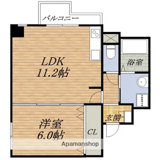ロイヤルコーポ大手門【7階】の間取り