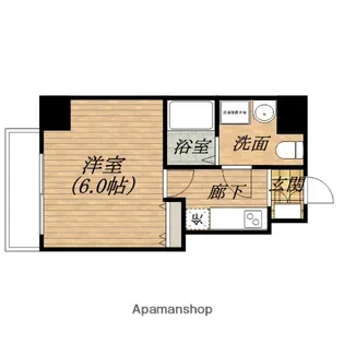 レジュールアッシュ谷町【12階】の間取り