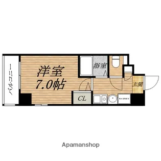 エスリード上本町北【2階】の間取り