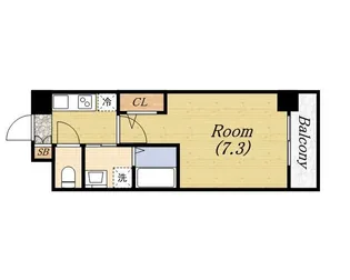 アスリート本町リバーウエスト【7階】の間取り