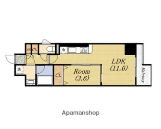 ポローニア立花通り 【9階】の間取り
