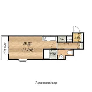 ADEN江戸堀【8階】の間取り