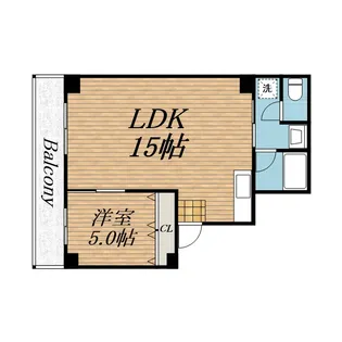 ストークアパートメント南堀江【6階】の間取り