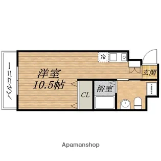 フレアコート北浜【5階】の間取り