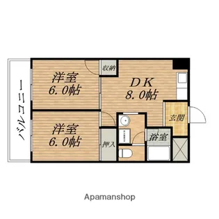 エクセルハイム川富【6階】の間取り