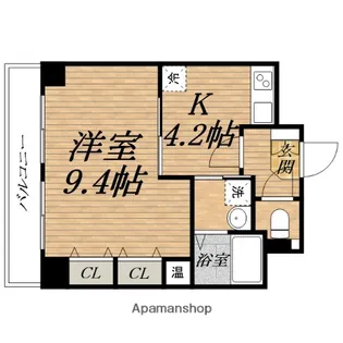 WILLDO堺筋本町【9階】の間取り