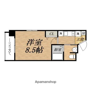 アーバンステージ安堂寺Ⅱ【6階】の間取り