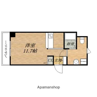 パウゼドーム前【8階】の間取り