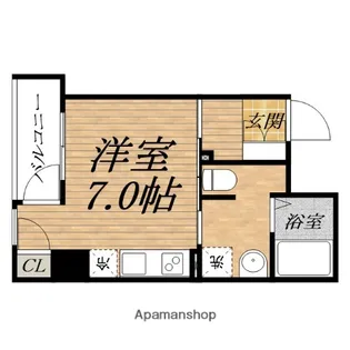 K’SCOURT東本町【8階】の間取り