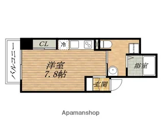 GRAND STEADY徳井町【9階】の間取り