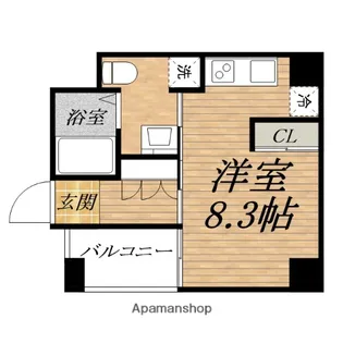 GRAND STEADY徳井町【7階】の間取り