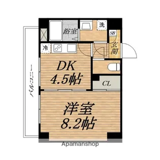 アーバンステージ安堂寺Ⅰ【10階】の間取り