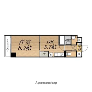 アーバンステージ安堂寺Ⅰ【2階】の間取り