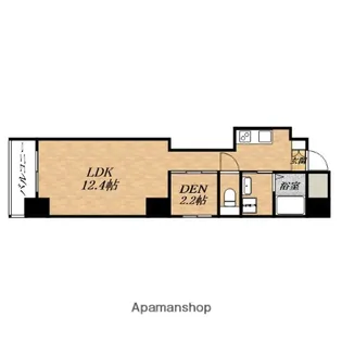ミコノス北浜【9階】の間取り