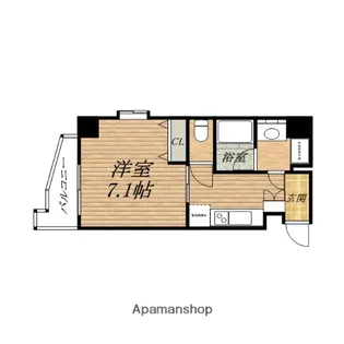 セイワパレス長堀南【9階】の間取り