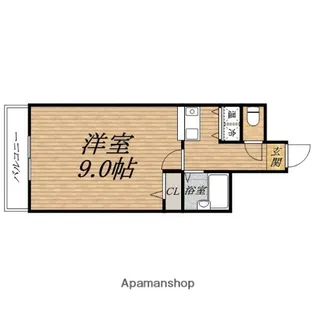 ヴェローナ1【7階】の間取り
