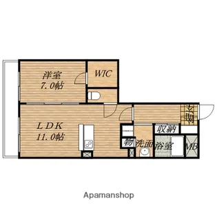 アプリーレ堺筋本町【3階】の間取り