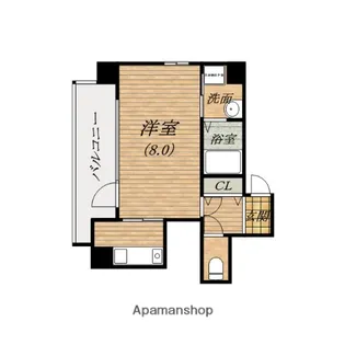 キャピトル安堂寺【6階】の間取り
