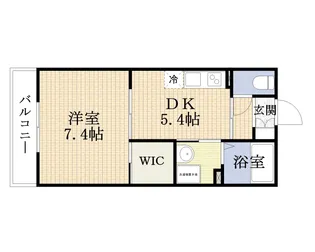 エステート旭【2階】の間取り