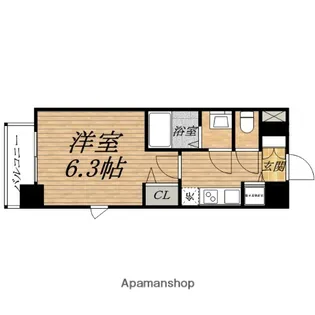 プレサンス大阪城公園ネクサス【11階】の間取り