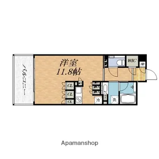 ガリレイ新町【8階】の間取り