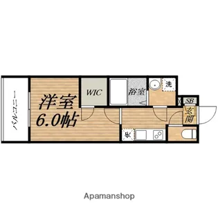 エスリード大阪城【9階】の間取り