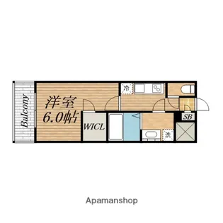 エスリード大阪城【4階】の間取り