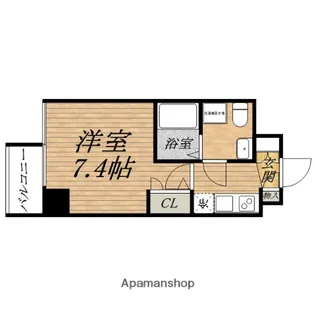 ミュプレ北浜EAST【5階】の間取り
