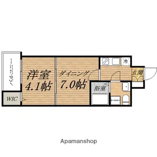 ミュプレ北浜EAST【4階】の間取り