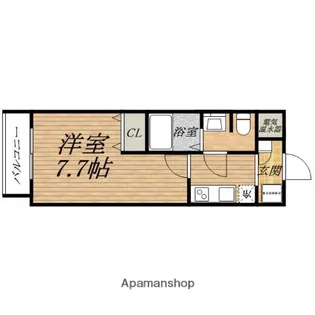 ルミエール清水谷【3階】の間取り