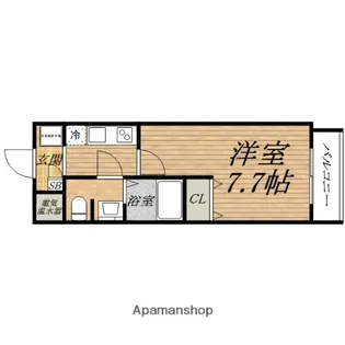 ルミエール清水谷【2階】の間取り