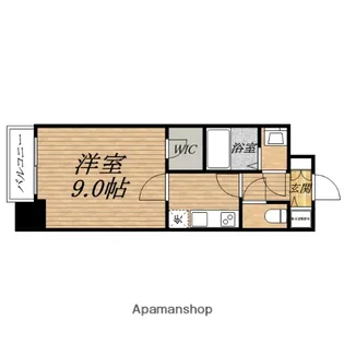 オーパスグラン谷町【1階】の間取り