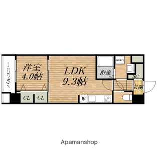 1LDKの間取り画像