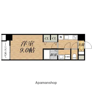 スプランディッド淀屋橋DUE【3階】の間取り