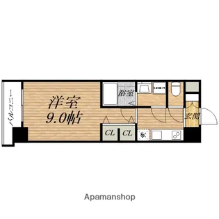 スプランディッド淀屋橋DUE【10階】の間取り