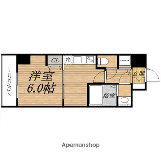 ノーブルコート堺筋本町【5階】の間取り