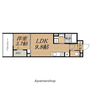 アーバネックス心斎橋2【7階】の間取り