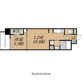 アーバネックス心斎橋2【8階】の間取り