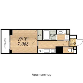 ハビテ靱センターコート【11階】の間取り